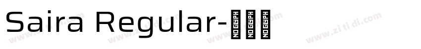 Saira Regular字体转换